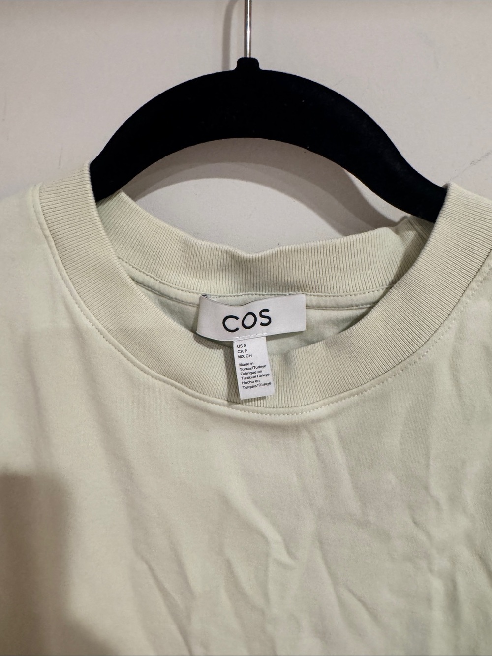 COS Women's mint green Crewneck T-Shirt